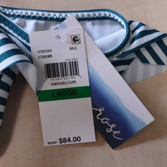 Isabella Rose Avalon Off the Shoulder Bikini Top L - Picture 9 of 11